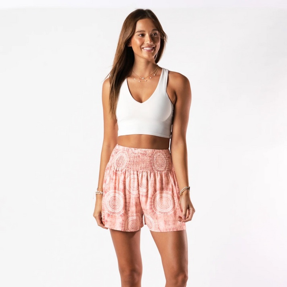 NWOT Lotus & Luna | Harem Shorts | Pink - Picture 1 of 2